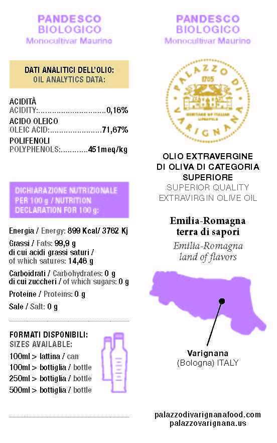 Maurino Extra Virgin Olive Oil Organic Monovultivar 16.9 floz