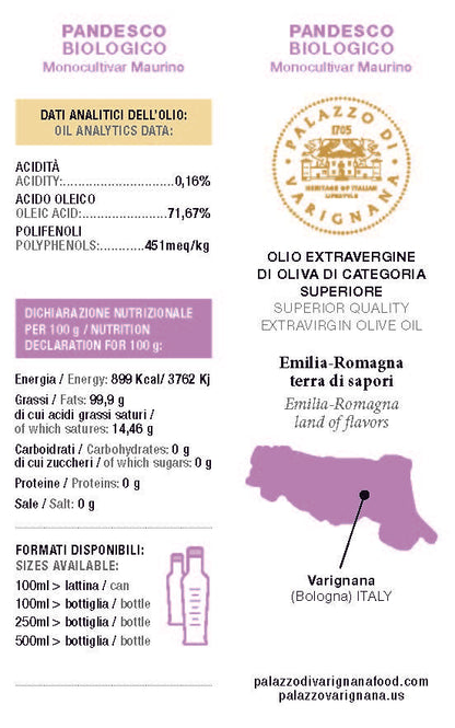 Maurino Extra Virgin Olive Oil Organic Monovultivar 16.9 floz
