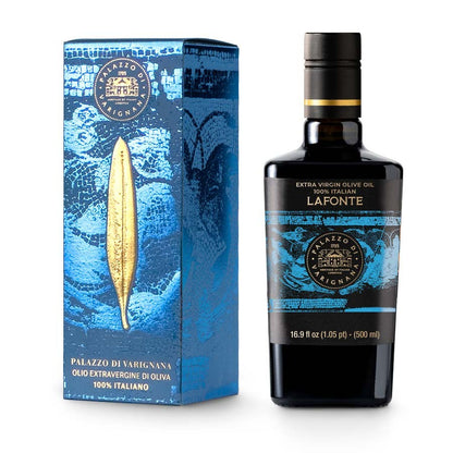 Limited Edition Holiday Gift Bundle - Lafonte Extra Virgin Olive Oil Multivarietal 16.9 fl oz with Matching Packaging
