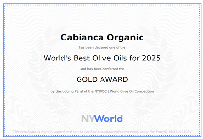 Cabianca Extra Virgin Olive Oil Organic Multivarietal 16.9 floz